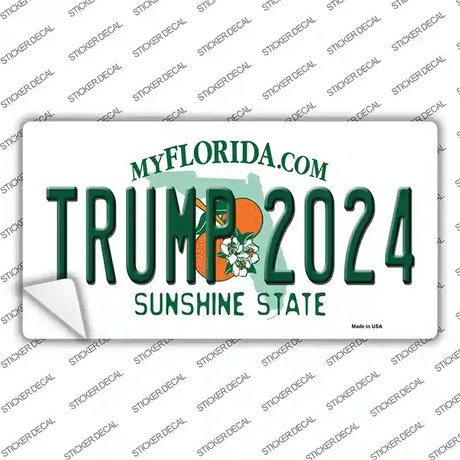 Trump 2024 Florida Novelty Sticker Decal Small