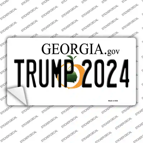 Trump 2024 Georgia Novelty Sticker Decal Small