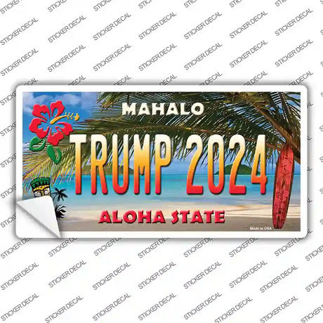 Trump 2024 Hawaii Novelty Sticker Decal Small