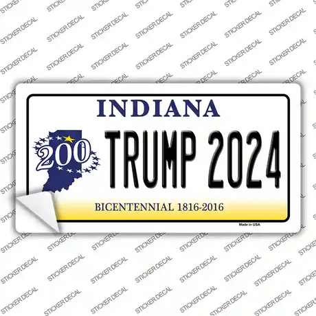 Trump 2024 Indiana Novelty Sticker Decal Small