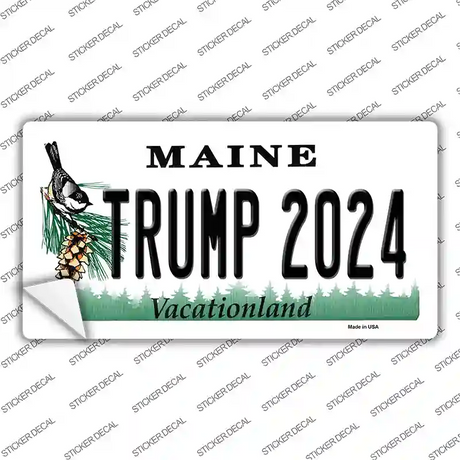 Trump 2024 Maine Novelty Sticker Decal Small