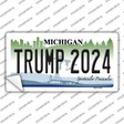 Trump 2024 Michigan Novelty Sticker Decal Small