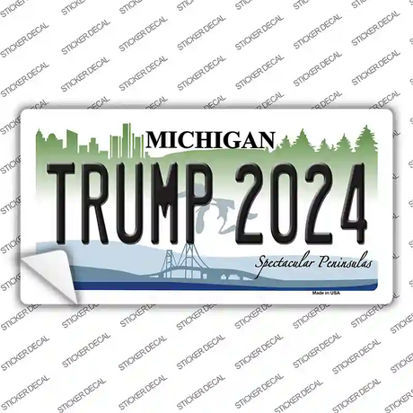 Trump 2024 Michigan Novelty Sticker Decal Small