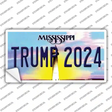 Trump 2024 Mississippi Novelty Sticker Decal Small