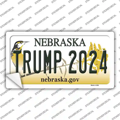 Trump 2024 Nebraska Novelty Sticker Decal Small