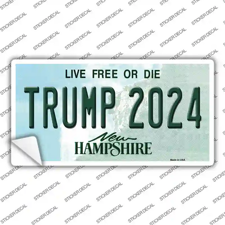 Trump 2024 New Hampshire Novelty Sticker Decal Small