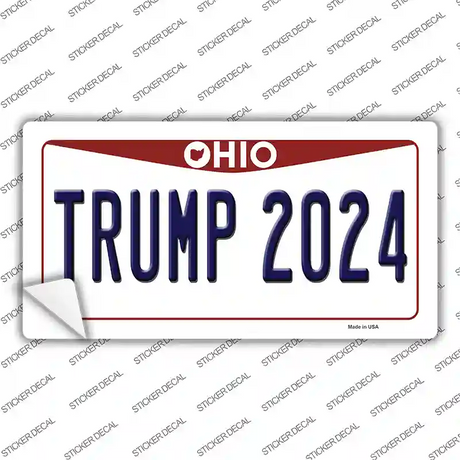 Trump 2024 Ohio Novelty Sticker Decal Small