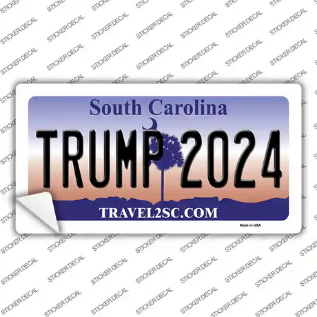 Trump 2024 South Carolina Novelty Sticker Decal Small