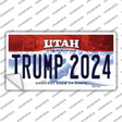 Trump 2024 Utah Novelty Sticker Decal Small