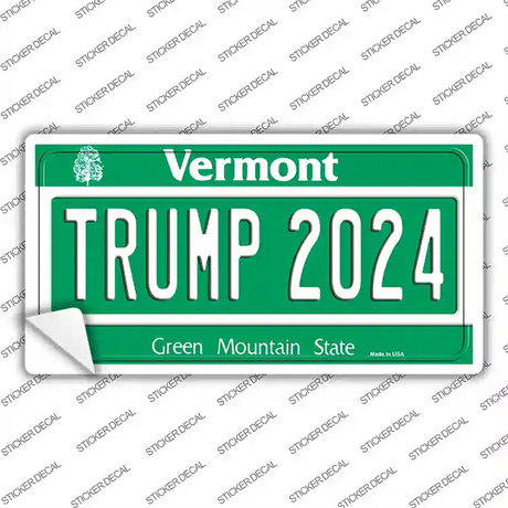 Trump 2024 Vermont Novelty Sticker Decal Small