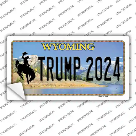 Trump 2024 Wyoming Novelty Sticker Decal Small