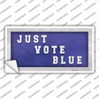 Just Vote Blue Novelty Sticker Decal Small