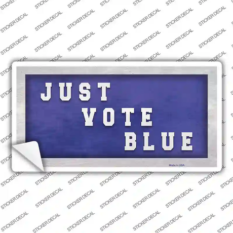 Just Vote Blue Novelty Sticker Decal Small