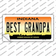 Best Grandpa Indiana Novelty Sticker Decal Small