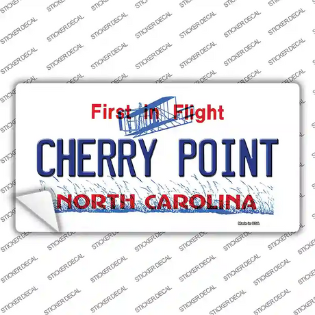 North Carolina Cherry Point Novelty Sticker Decal Small