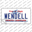 North Carolina Wendell Novelty Sticker Decal Small