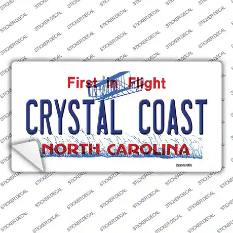 North Carolina Crystal Coast Novelty Sticker Decal Small