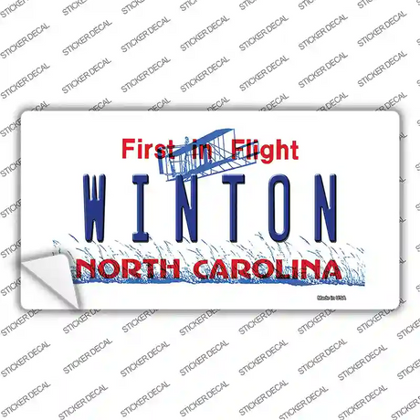 North Carolina Winton Novelty Sticker Decal Small