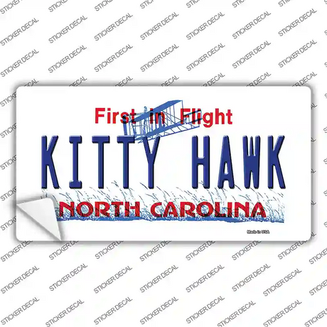 North Carolina Kitty Hawk Novelty Sticker Decal Small