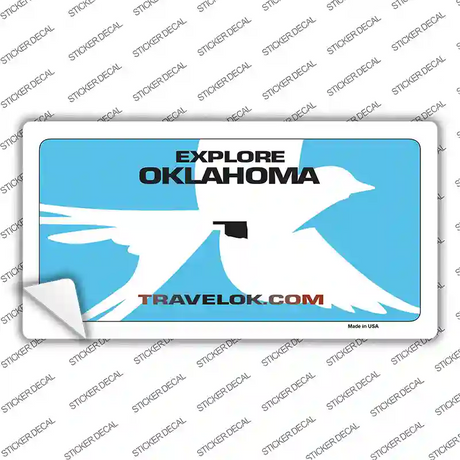 Oklahoma Travel Blank Novelty Sticker Decal Small