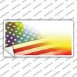 New Mexico with American Flag Novelty Sticker Decal Small