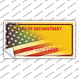 New Mexico Yellow American Flag Novelty Sticker Decal Small