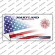 Maryland War American Flag Novelty Sticker Decal Small