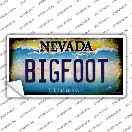 Bigfoot Nevada Novelty Sticker Decal Small