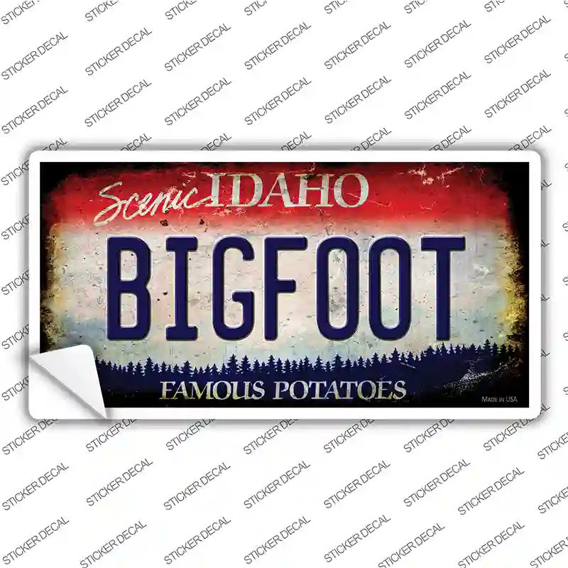 Bigfoot Idaho Novelty Sticker Decal Small