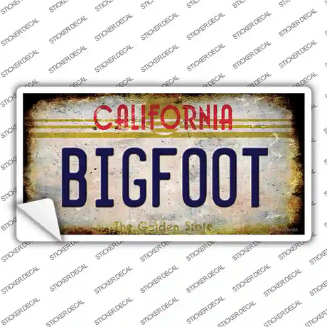 Bigfoot California Novelty Sticker Decal Small