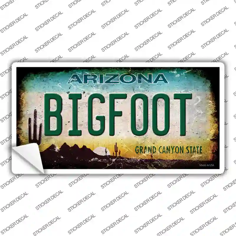 Bigfoot Arizona Novelty Sticker Decal Small