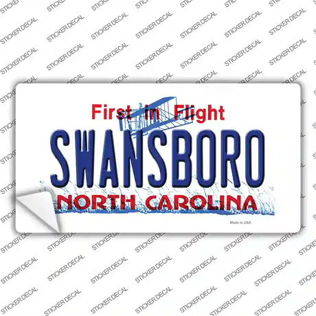 Swansboro North Carolina Novelty Sticker Decal Small