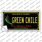 Green Chile New Mexico Black Novelty Sticker Decal Small