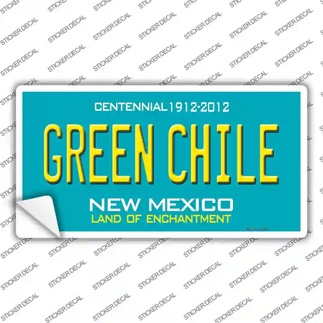 Green Chile New Mexico Green Novelty Sticker Decal Small