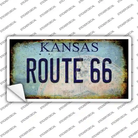 Route 66 Kansas Novelty Sticker Decal Small