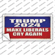 Trump Make Liberals Cry Again Novelty Sticker Decal Small