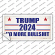 Trump 2024 No More Bullshit Novelty Sticker Decal Small