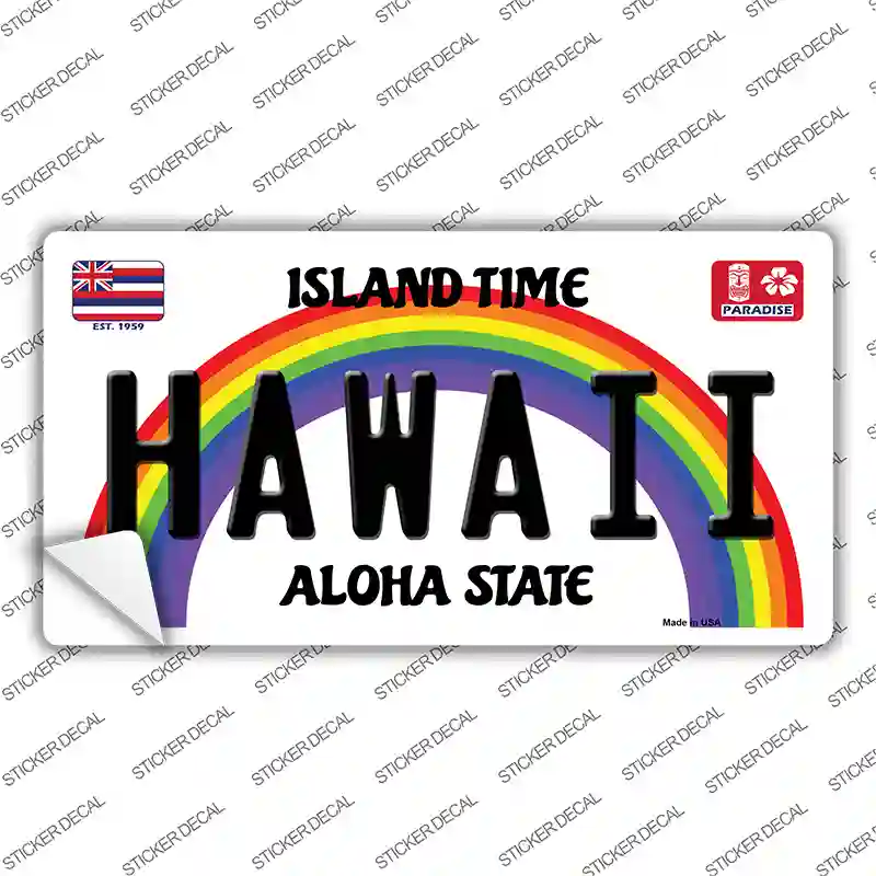 Hawaii Novelty Sticker Decal Small