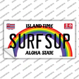 Surfsup Hawaii Novelty Sticker Decal Small