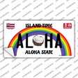 Aloha Coconut Hawaii Novelty Sticker Decal Small