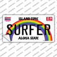 Surfer Hawaii Novelty Sticker Decal Small