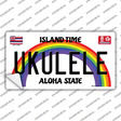 Ukulele Hawaii Novelty Sticker Decal Small