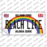 Beach Life Hawaii Novelty Sticker Decal Small