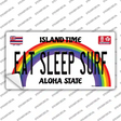 Eat Sleep Surf Hawaii Novelty Sticker Decal Small