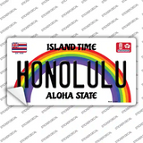 Honolulu Hawaii Novelty Sticker Decal Small