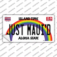 Just Mauid Hawaii Novelty Sticker Decal Small