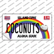 Coconuts Hawaii Novelty Sticker Decal Small