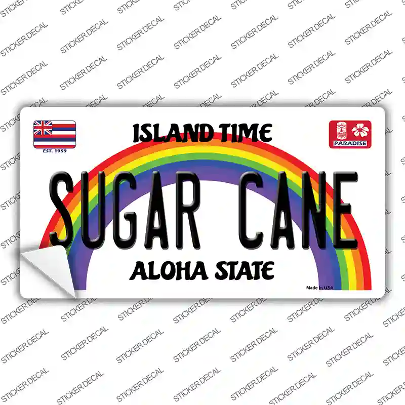 Sugar Cane Hawaii Novelty Sticker Decal Small