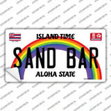 Sand Bar Hawaii Novelty Sticker Decal Small