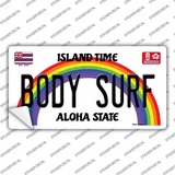 Body Surf Hawaii Novelty Sticker Decal Small